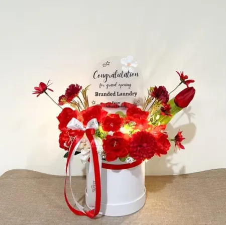 Bloom Box Akrilik Ucapan Grand Opening Teluknaga